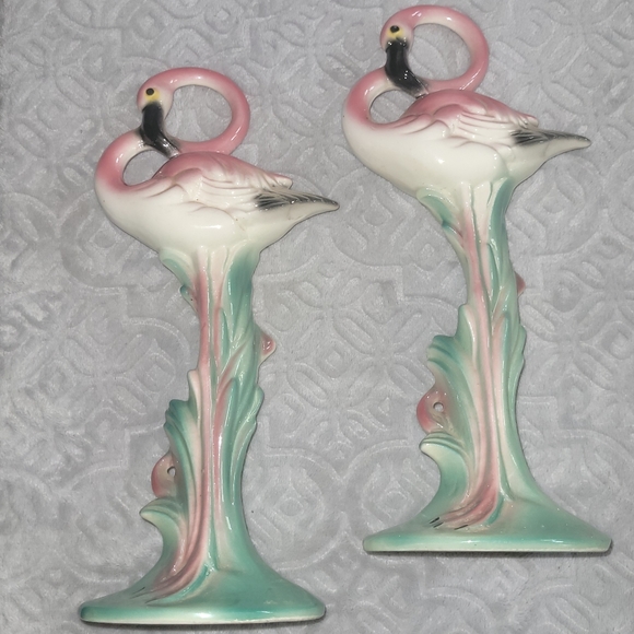 Maddux Other - Vintage '50s Set of 2 Maddux Pottery CA Ceramic Flamingo Statues